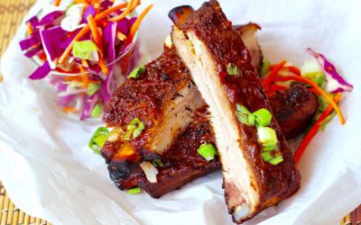 Pork Spare Ribs with New Zealand Tamarillo Grill Sauce
